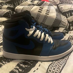 jordan marina 1s, worn 2x, size 8 in mens equivalent to a 9.5 in womens